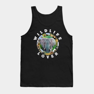 Wildlife Lover Elephant Bukk Tank Top